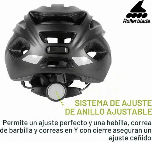 Vista 4 de Rollerblade - Casco de patinaje, unisex, negro