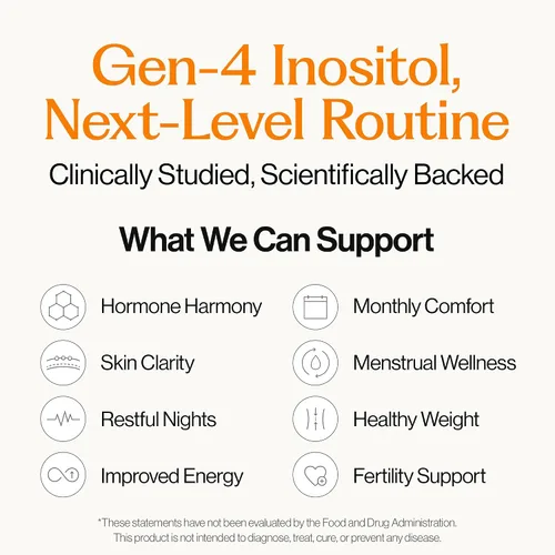 Vista 5 de INERTIA+ The Care Up-sorption INNERSITOL - Suplemento de inositol listo para beber para mujeres, 40:1 mio y D-quiro inositol, equilibrio hormonal