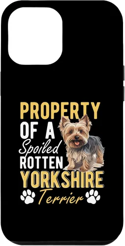 Vista 25 de iPhone 16 Dog Yorkie - Property of a spoiled rotten Yorkshire Terrier Case