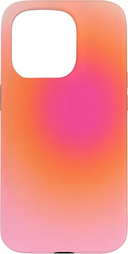 Vista 14 de Funda estética para iPhone 12/12 Pro rosa y naranja con gradiente bonito