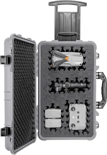 Vista 3 de Eylar Estuche rígido de 22 pulgadas con rodillo de mano con espuma Ragar XP Crosslink reconfigurable y reutilizable, impermeable, a prueba de golpes