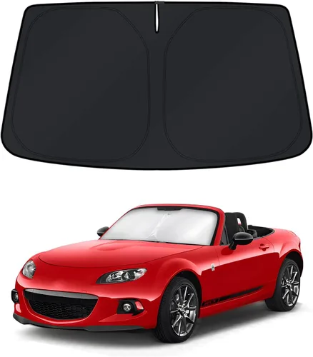 Vista 80 de KUST - Parasol plegable para parabrisas para BMW X1 E84, accesorios 2011 2012 2013 2014 2015, protector de visera de sol ajustable que bloquea