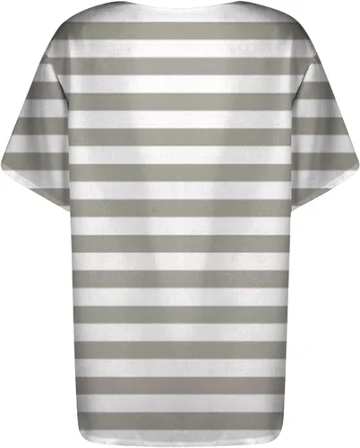 Vista 4 de Oficina Primavera Bonita Blusa Señoras De Gran Tamaño 34 Manga Cuello Redondo Camiseta Ligera De Señoras Mini Delgado Floral