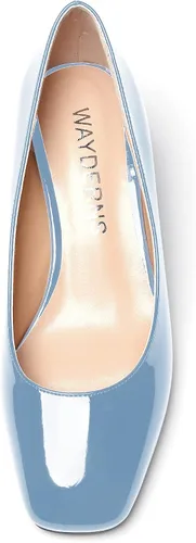 Vista 3 de WAYDERNS Zapatos de tacón bajo con cuña de tacón bajo para mujer de 2 pulgadas