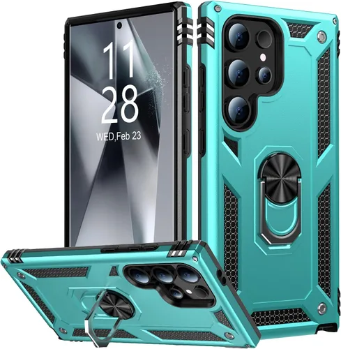 Vista 34 de IKAZZ Funda para Galaxy S21, Grado Militar Resistente a Golpes de Servicio Pesado Cubierta Protectora para Teléfono Pasa Prueba de Caída de 16 pies