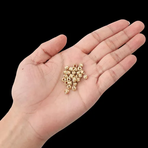 Vista 3 de 100 piezas de tuercas de latón para impresión 3D, M3x4x5mm M3 Inserto roscado Tuercas moleteadas de latón Tuerca hembra moleteada con rosca