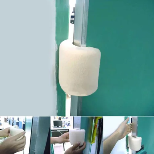 Vista 7 de COOLHOOD Protector de puerta para puerta, tope de puerta de seguridad, espuma NBR suave para mantener la puerta abierta, sirve como protector