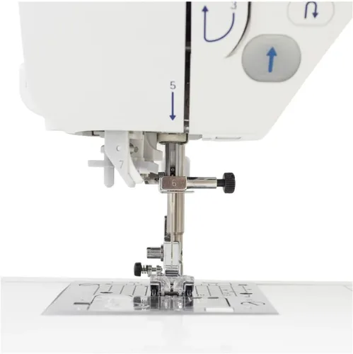 Vista 7 de Juki Máquina de coser HZL-DX7 con 287 patrones de puntada y 4 fuentes