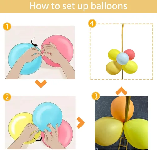Vista 6 de Kit de arco de globos, juego de 2 soportes de arco de globos dorados, marcos de arco de boda con base cuadrada de metal arco de flores para fiesta