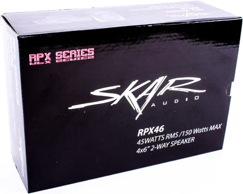 Vista 6 de Skar Audio RPX46 Sistema de altavoces coaxiales de 150 W, 2 vías, 4 x 6 pulgadas, par