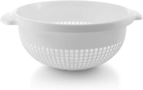 Vista 4 de YBM Home Colador Escurridor de Plástico Profundo con Mango – Hecho de Plástico Seguro para Alimentos Libre de BPA - Duradero y Apto