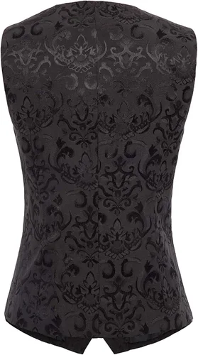 Vista 2 de GRACE KARIN Chaleco Waistcoat para Mujer Vestido Vintage Steampunk Chaqueta Jacquard