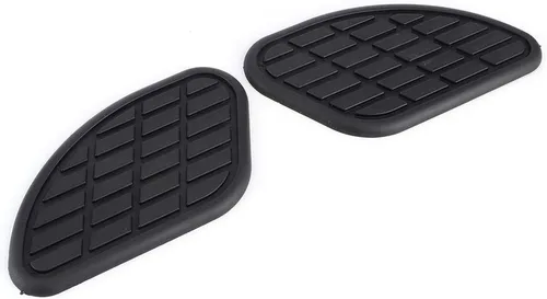 Vista 7 de Protector de combustible, 1 par de calcomanías universales de agarre de rodilla para motocicleta, protector vintage (negro)