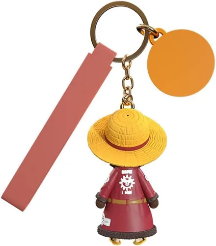 Vista 4 de LUFOYOU Anime A Piece Luffy Pirates Boat Llavero Cosplay Figuras de acción Dibujos Animados Joyería Regalo para Niños Niñas