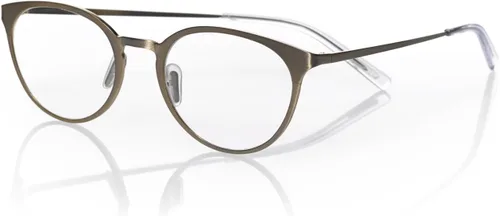 Vista 2 de eyebobs Jim Dandy - Gafas de lectura unisex prémium para hombres y mujeres Gafas redondas Oro en un acabado mate