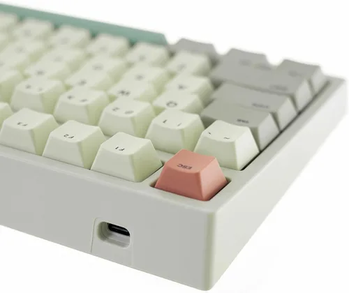 Vista 4 de GK GAMAKAY Teclado mecánico TK75 SE 75% con control de perilla, intercambio en caliente RGB Bluetooth 5.02.4GHz inalámbricoUSB-C con cable PBT