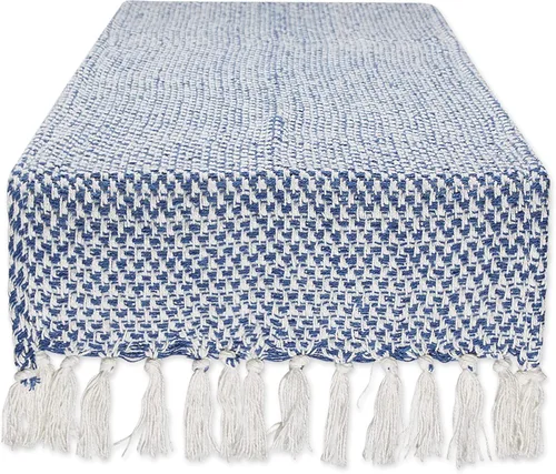 Vista 13 de DII Woven Basics Collection - Camino de mesa de punto 100% algodón, 15 x 72 pulgadas, aguamarina