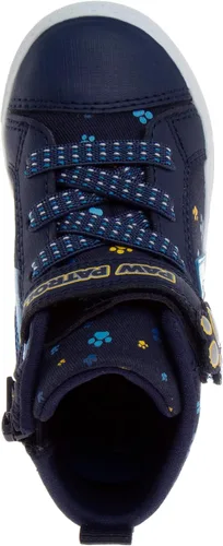 Vista 5 de Nickelodeon Paw Patrol - Zapatos deportivos para niños - Tenis deportivos para persecución y marshall de lona sin cordones, tenis con luz