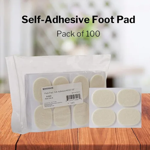 Vista 7 de McKesson Pedi-Pad - Adhesivo de fieltro, pie, tamaño 104, 1/8 pulgadas, 100 unidades (paquete de 2)