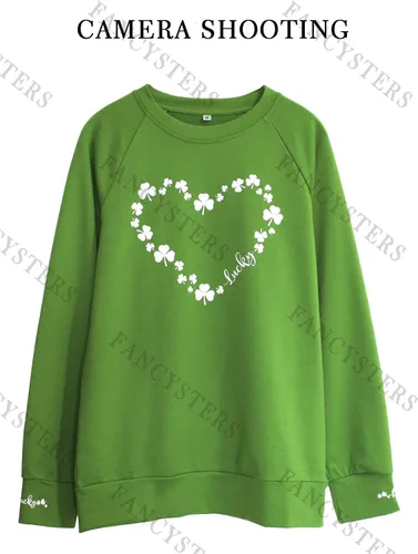 Vista 3 de Fancysters Sudadera holgada y casual para mujer, manga larga, con estampado vintage