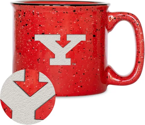 Vista 133 de Rico Industries NCAA Speckle 12oz Laser Engraved Campfire Mug