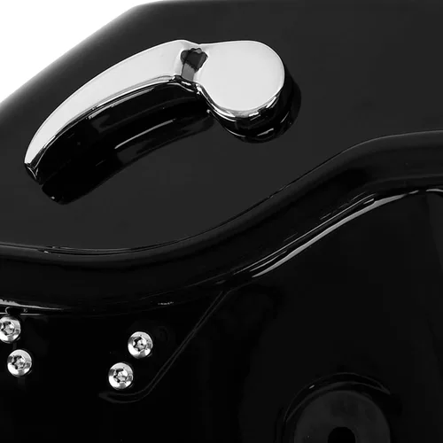 Vista 9 de TCT-MOTORPARTS - Alforjas rígidas con pestillo, color negro mate