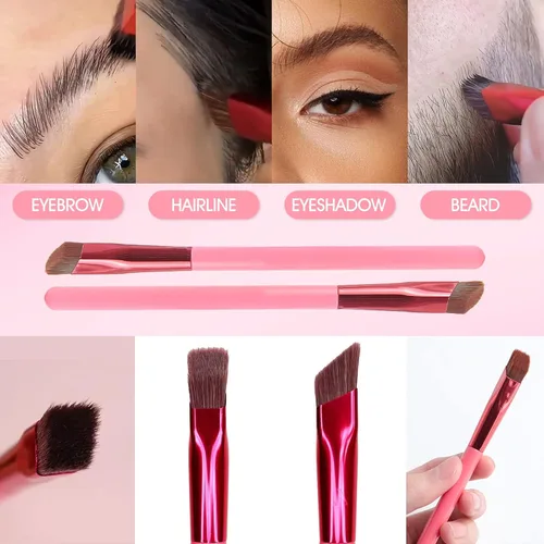 Vista 4 de 2 brochas multifunción para cejas que hacen que el cabello se parezca a trazos en absoluto, cepillo de contorno de cejas corrector de cejas