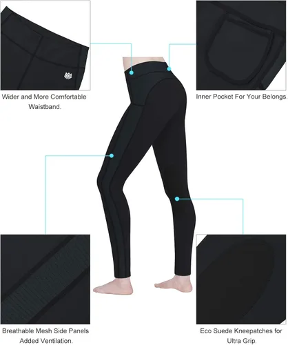 Vista 4 de FitsT4 - Mallas de equitación para mujer, con parche para la rodilla, ventiladas