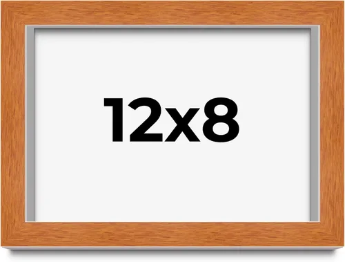 Vista 99 de Marco de 3 x 3 pulgadas de madera maciza de nuez y miel marrón con plexiglás acrílico UV, respaldo de tablero de espuma y accesorios para colgar