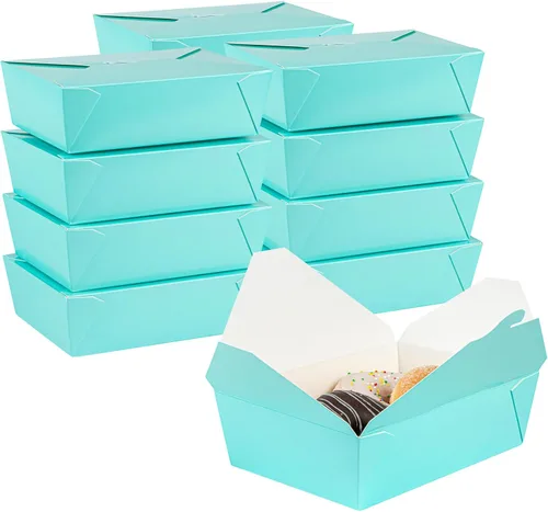 Vista 40 de Restaurantware Bio Tek - Cajas para llevar de 30 onzas, 200 loncheras para llevar, cierre de tabulación, resistentes al calor, desechables, de papel