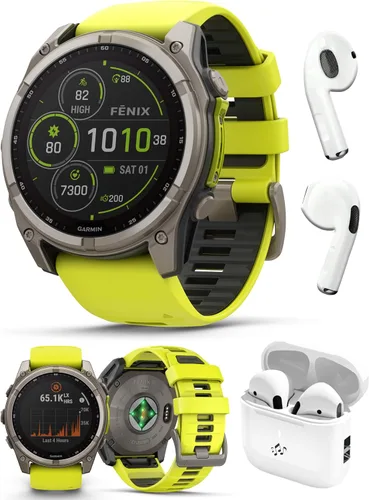 Vista 18 de PlayBetter Garmin Fenix 8 AMOLED (1.7", Plata/Whitestone) Reloj inteligente multideportivo GPS con pantalla táctil de 1.3” y auriculares
