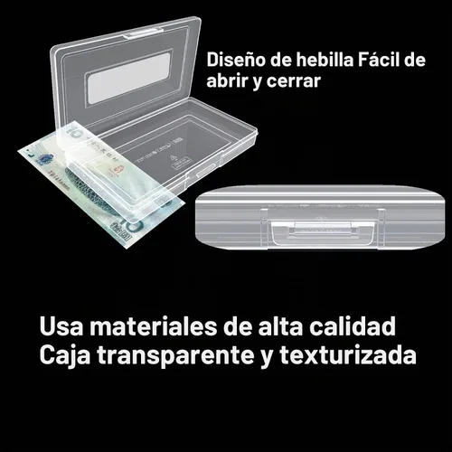 Vista 4 de MUDOR Soportes para billetes de dólar para coleccionistas, paquete de 100
