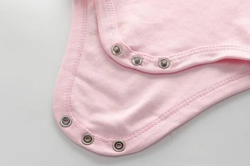 Vista 3 de Chamie Paquete de 3 mamelucos para bebé recién nacido, ropa de bebé de manga corta para niños y niñas, color rosa, Rosado