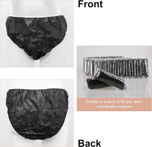 Vista 8 de Ropa interior desechable Ropa interior de uso único Salón de belleza SPA Hotel Viaje Conveniente 50 Unids Por Set Elitzia ET004