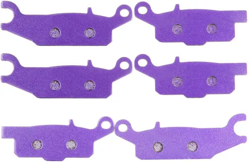 Vista 7 de SCITOO FA443, FA444 Pastillas de freno para Yamaha Grizzly 550 2009-2014 pastillas de freno delanteras y traseras de fibra de carbono