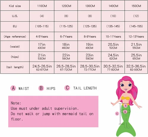 Vista 6 de Conjunto de traje de baño de 6 piezas con monoaleta para nadar para niñas de 4 a 13 años