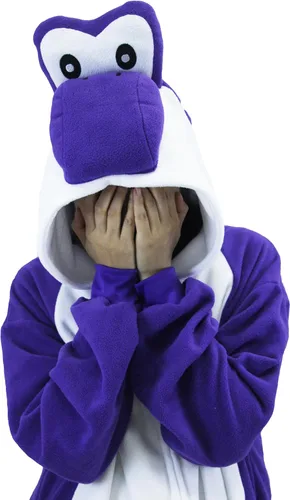 Vista 6 de Pijama unisex de Yoshi Kigurumi de Yoshi Kigurumi para adultos, para Halloween, Navidad, anime, verde, disfraz de Yoshi, disfraz para pareja