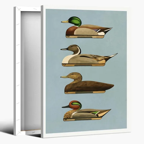 Vista 11 de Lienzo retro de pato para pared, impresiones al aire libre, carteles de señuelo de pato, pósteres al aire libre, decoración de oficina en casa