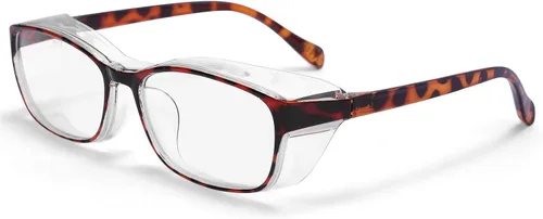 Vista 15 de Gafas de seguridad anti niebla para mujeres y hombres, TR90, lentes de bloqueo de luz azul, transparentes, antiarañazos, protección UV, marco