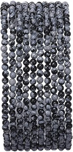 Vista 65 de BEADIA Cuentas redondas de jade africano natural de piedra suelta semipreciosas para hacer joyas 4MM 38cm/hebra