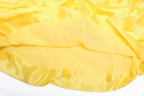 Vista 6 de ReliBeauty Disfraz de princesa para niñas pequeñas, disfraz con accesorios, amarillo