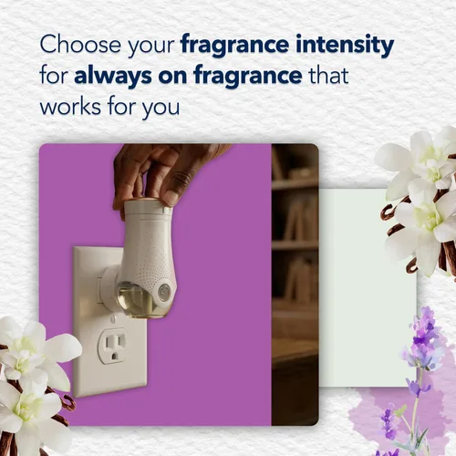 Vista 6 de Glade PlugIns Refills Air Freshener, Scented and Essential Oils for Home and Bathroom, Lavender & Vanilla , 1.34 Fl Oz, 2 Count (Pack of 1)