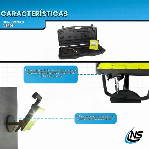Vista 4 de Nightstick XPR-5592GCX Luz LED recargable intrínsecamente segura