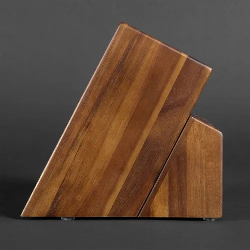 Vista 5 de SENKEN Imperial - Bloque de cuchillos de acacia - Bloque de almacenamiento de madera de 15 ranuras