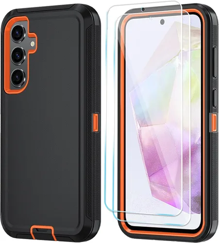 Vista 33 de ONOLA Funda compatible con Samsung Galaxy S24 Ultra con protector de pantalla HD, resistente a los golpes y a las caídas, funda de 3 capas