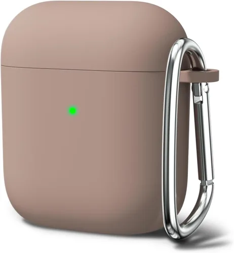 Vista 19 de Oakxco Funda de silicona para Airpods 3, bonita funda rígida femenina para Airpods de 3ª generación con llavero, gel de goma colorido suave de TPU
