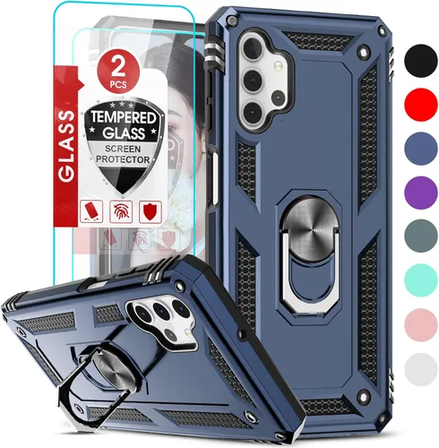 Vista 225 de LeYi Funda para Moto G Stylus 2022 4G (no compatible con 5G), funda para Moto G Stylus con 2 protectores de pantalla, funda protectora de grado Oro