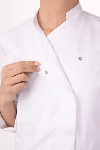 Vista 5 de Chef Works Marrakesh V-Series - Abrigo de chef para mujer
