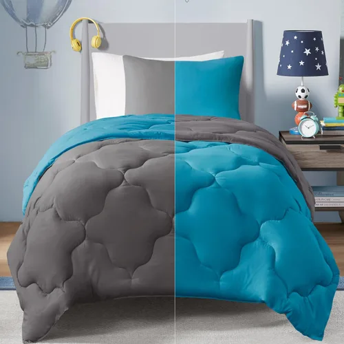 Vista 33 de Comfort Spaces Vixie Juego de Edredón Reversible - Cubierta Acolchada Geométrica Casual de Moda, Ropa de Cama Acogedora Alternativa de Plumón