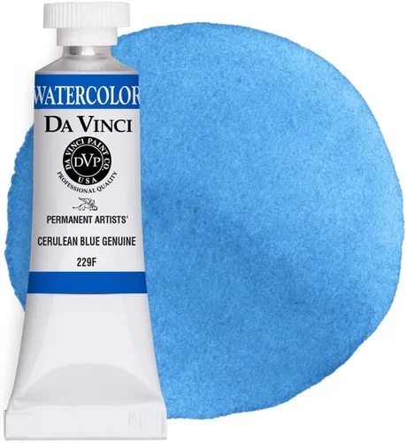 Vista 78 de DA VINCI PAINTS Pintura Acuarela Profesional para Artistas, Azul Cobalto, 15mL